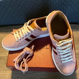Woman Bally Sneaker Dusty Pink 15 Calf Perforated
